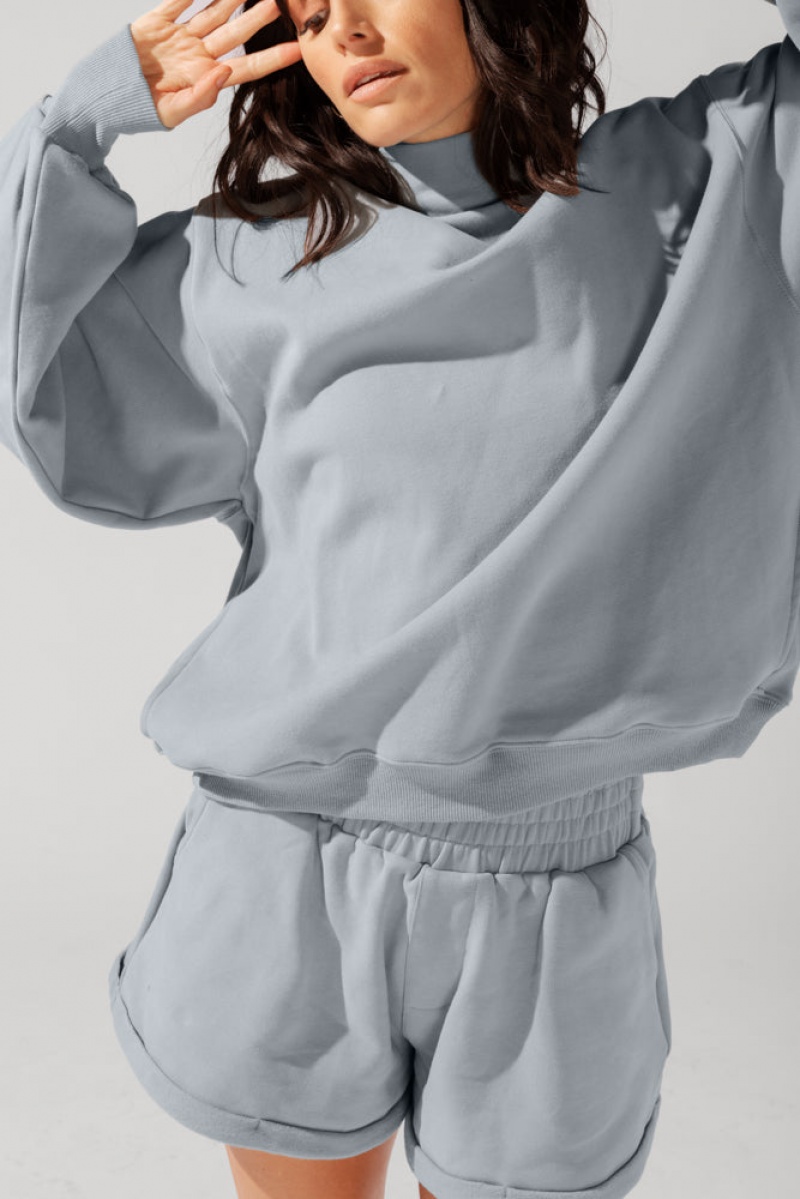 POPFLEX Ooey Gooey Mockneck Sweatshirt with Pockets Blankyt | VHAX60375
