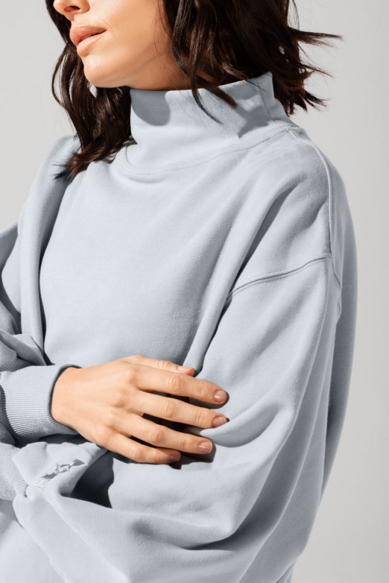 POPFLEX Ooey Gooey Mockneck Sweatshirt with Pockets Blankyt | VHAX60375