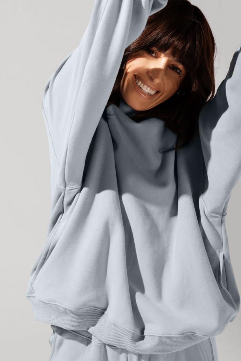 POPFLEX Ooey Gooey Mockneck Sweatshirt with Pockets Blankyt | VHAX60375