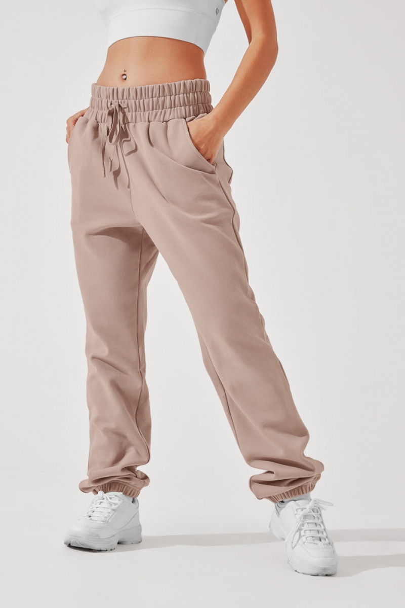 POPFLEX Ooey Gooey Sweatpant Béžový | DNPI52187