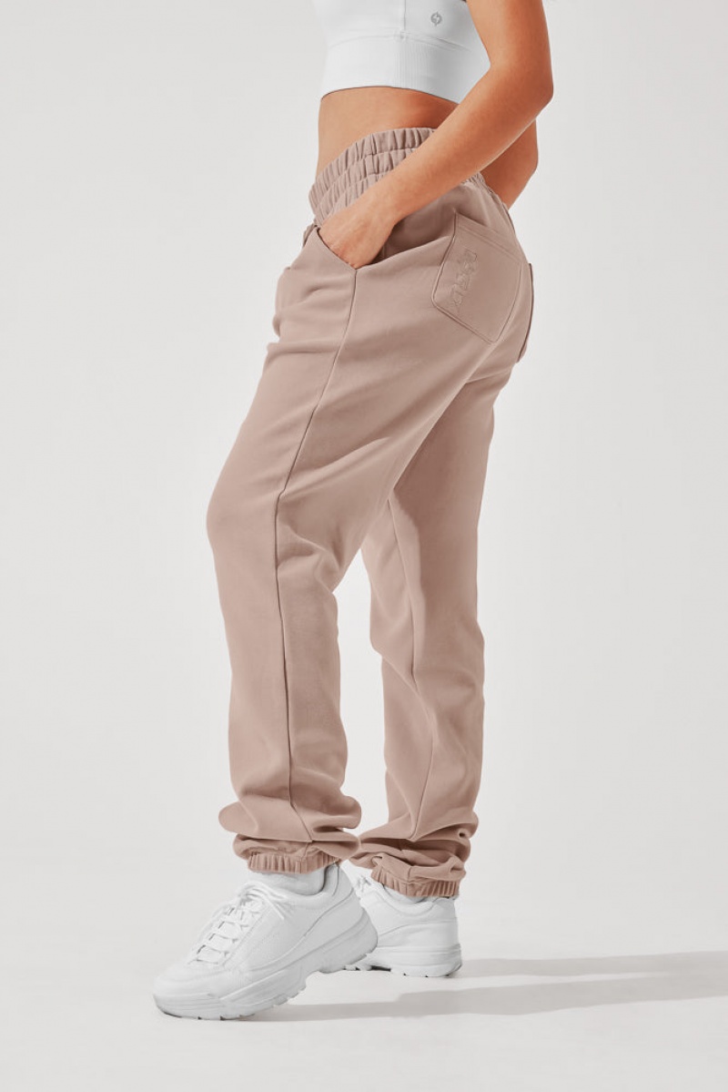 POPFLEX Ooey Gooey Sweatpant Béžový | DNPI52187