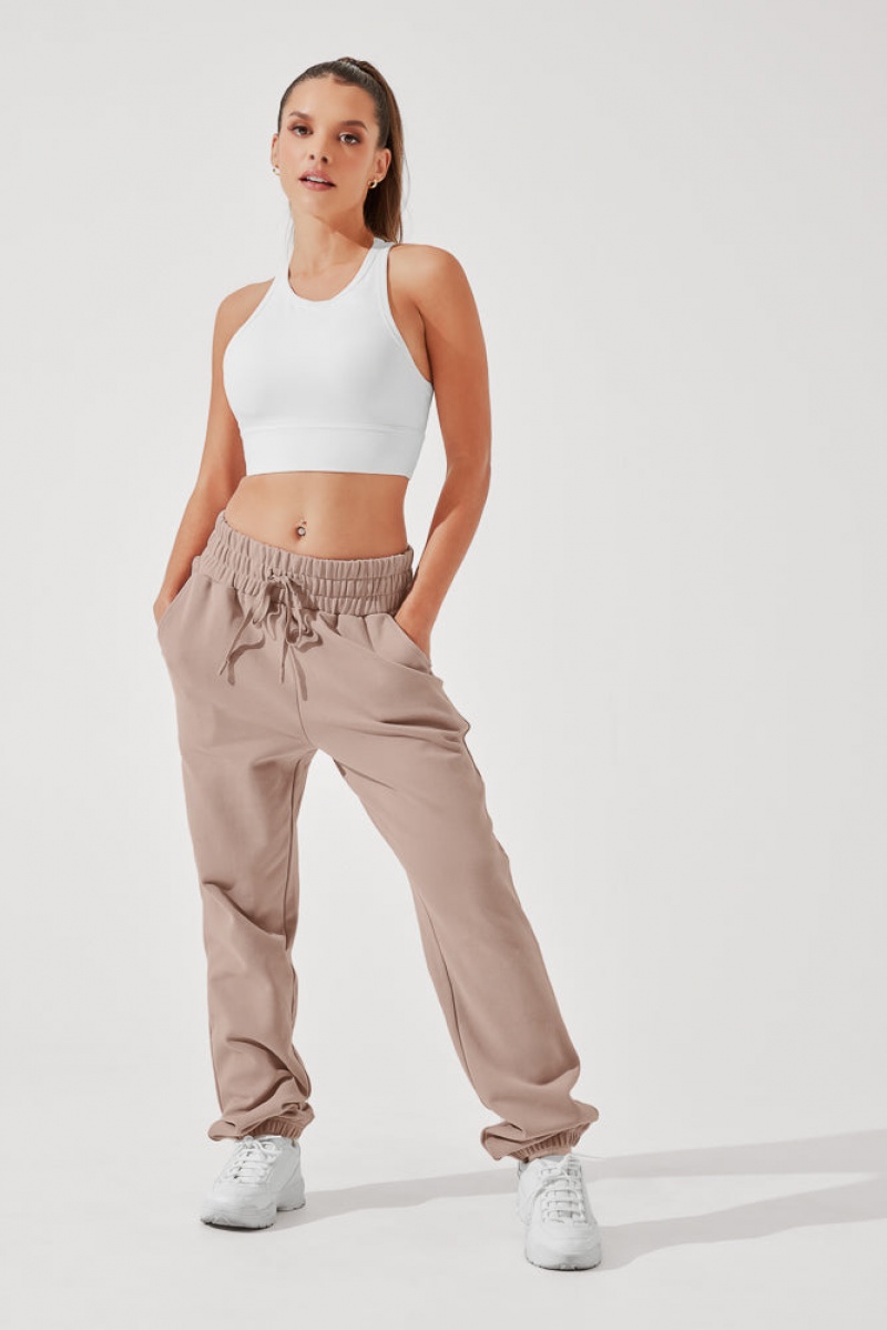POPFLEX Ooey Gooey Sweatpant Béžový | DNPI52187