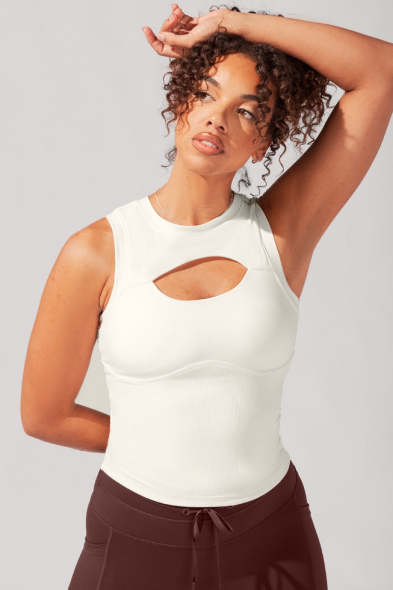 POPFLEX Peekaboo Crew Tank Krém | GXEY98063