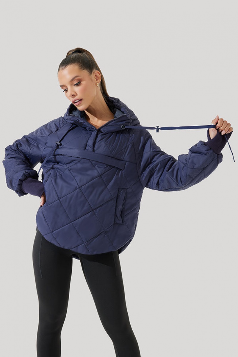 POPFLEX Pillow Packable Puffer Jacket Tmavě Blankyt | BYHL52961
