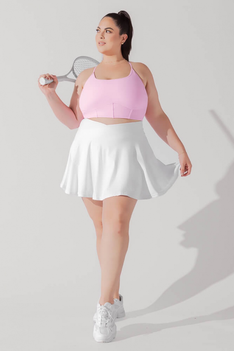 POPFLEX Plié Corset Crop Bralette Bubblegum | BQOM58092