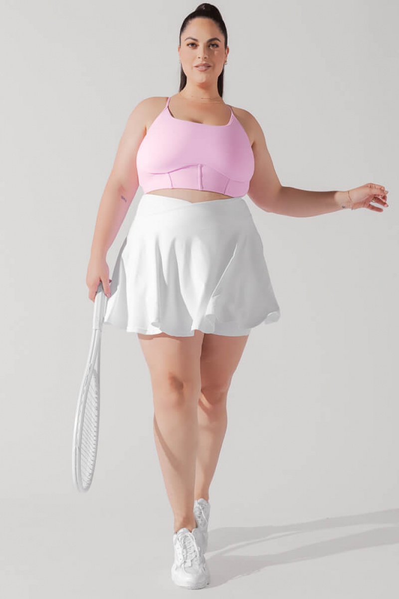 POPFLEX Plié Corset Crop Bralette Bubblegum | BQOM58092