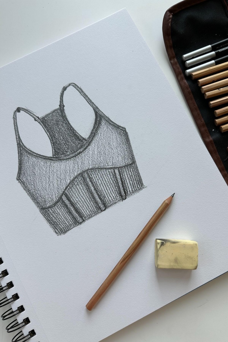 POPFLEX Plié Corset Crop Bralette Levandule Šedé | WRYQ01942