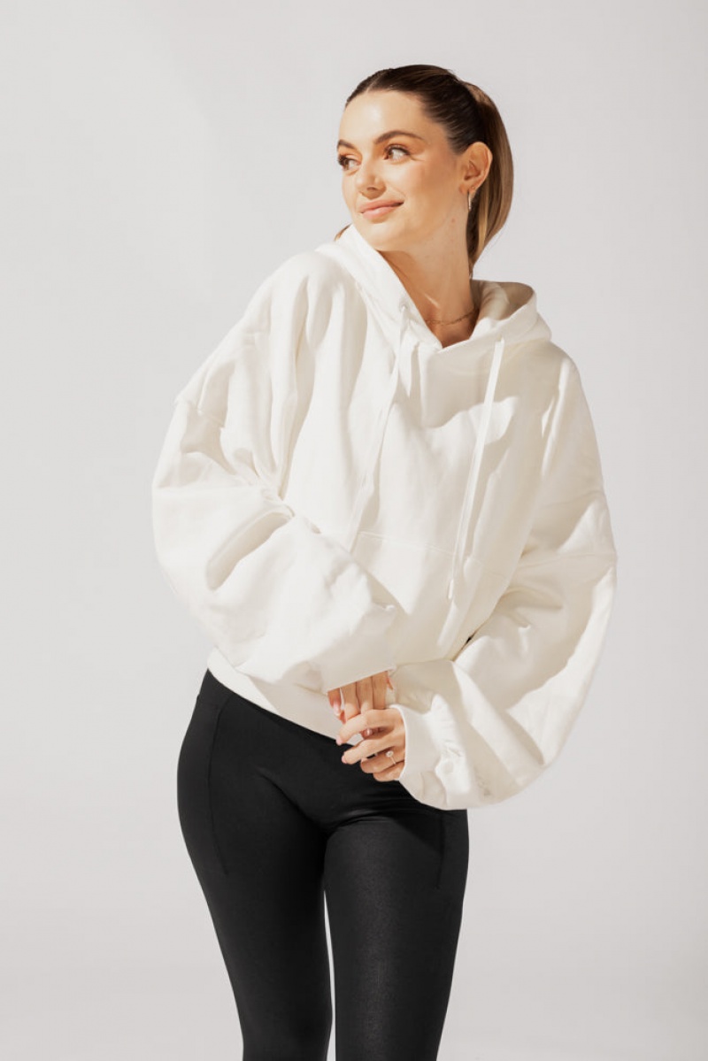 POPFLEX Pullover Cloud Hoodie Bílé | HLEP13295
