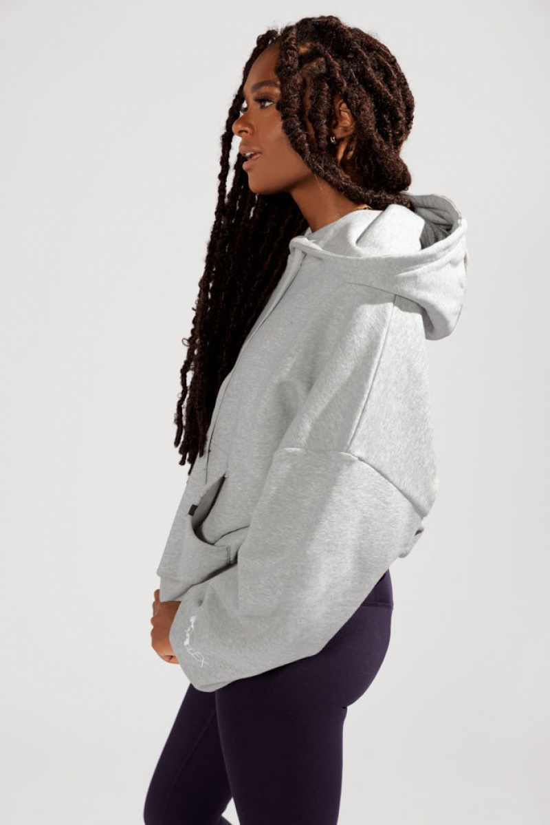POPFLEX Pullover Cloud Hoodie Šedé | QMBN91625