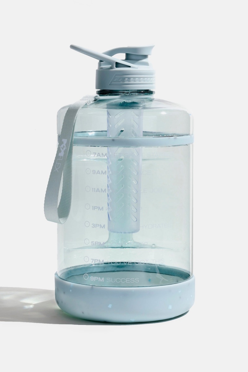 POPFLEX Ready Set Glow Gallon Timer Bottle with Fruit Infuser Blankyt | PLHM74516