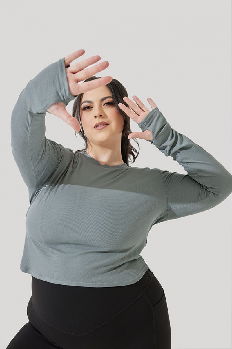 POPFLEX Refine Long Sleeve Top Blankyt | CKHZ52480