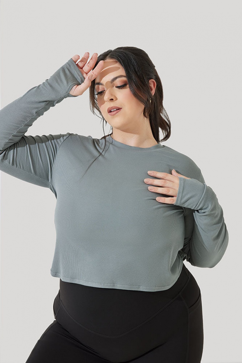 POPFLEX Refine Long Sleeve Top Blankyt | CKHZ52480