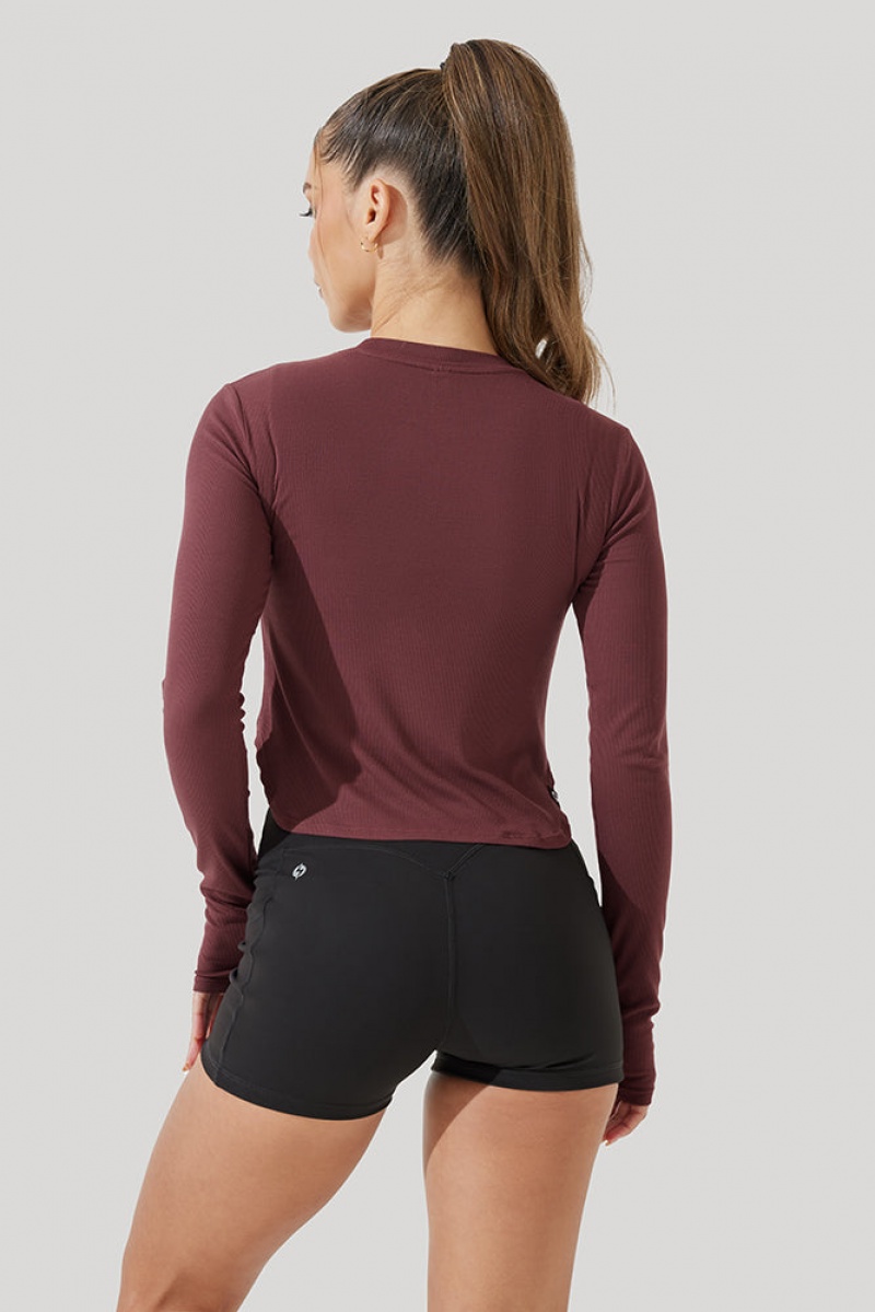 POPFLEX Refine Long Sleeve Top Růžové | AIPM53496
