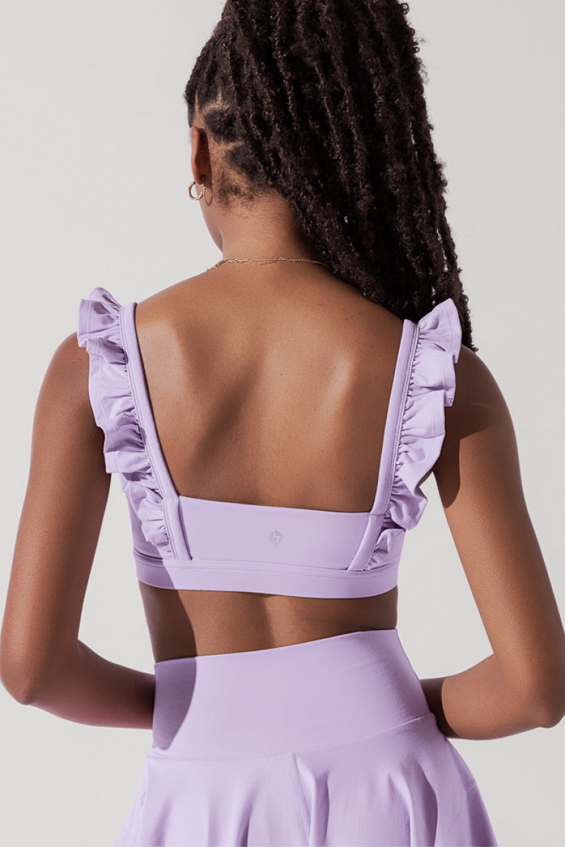 POPFLEX Romance Ruffle Bra Levandule | SAEQ08326