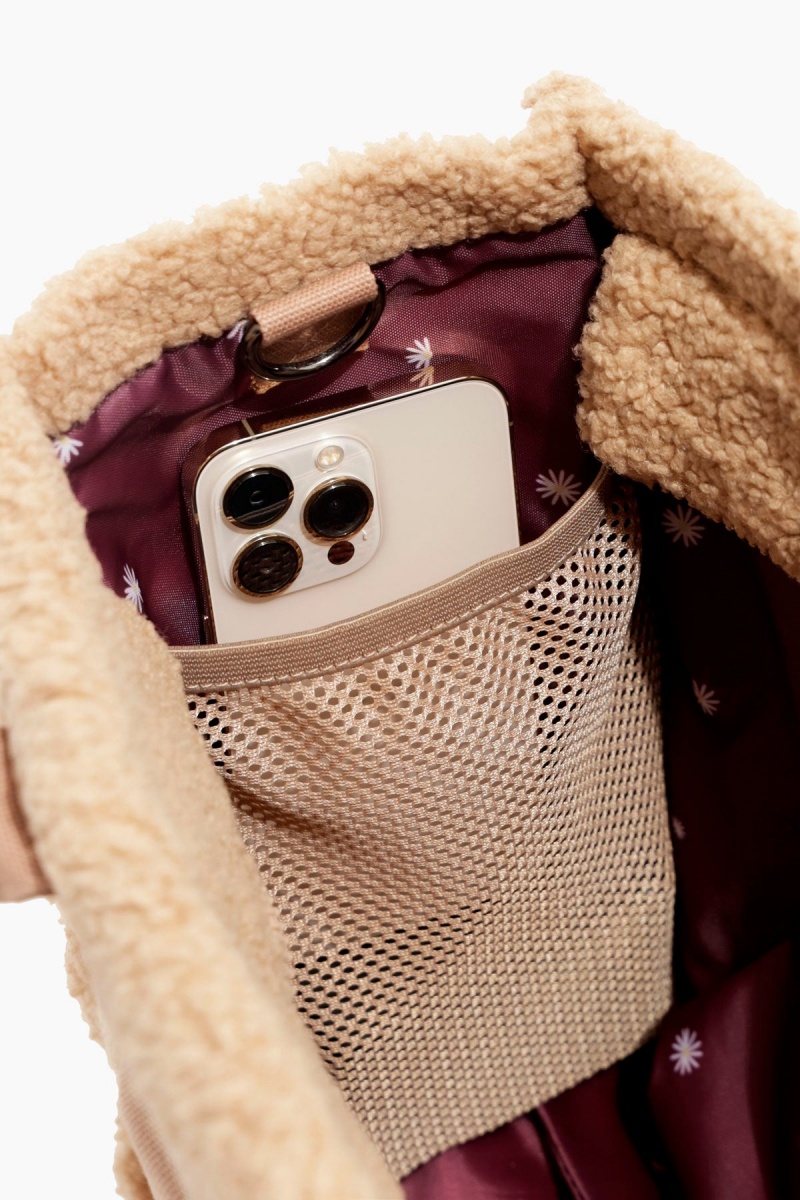 POPFLEX Sherpa Sloane Tote Hnědé | ARIM86921