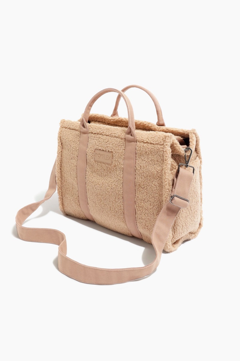 POPFLEX Sherpa Sloane Tote Hnědé | ARIM86921