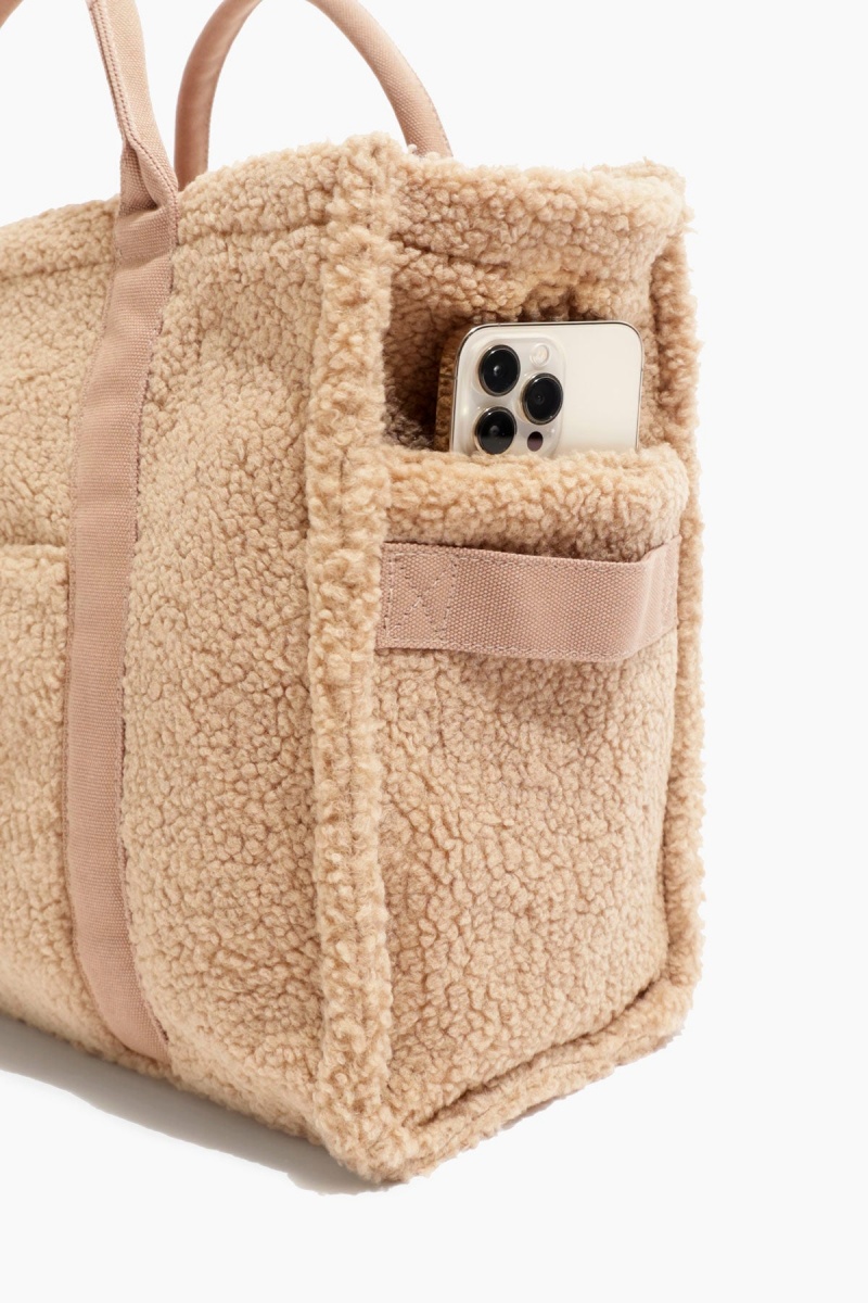 POPFLEX Sherpa Sloane Tote Hnědé | ARIM86921