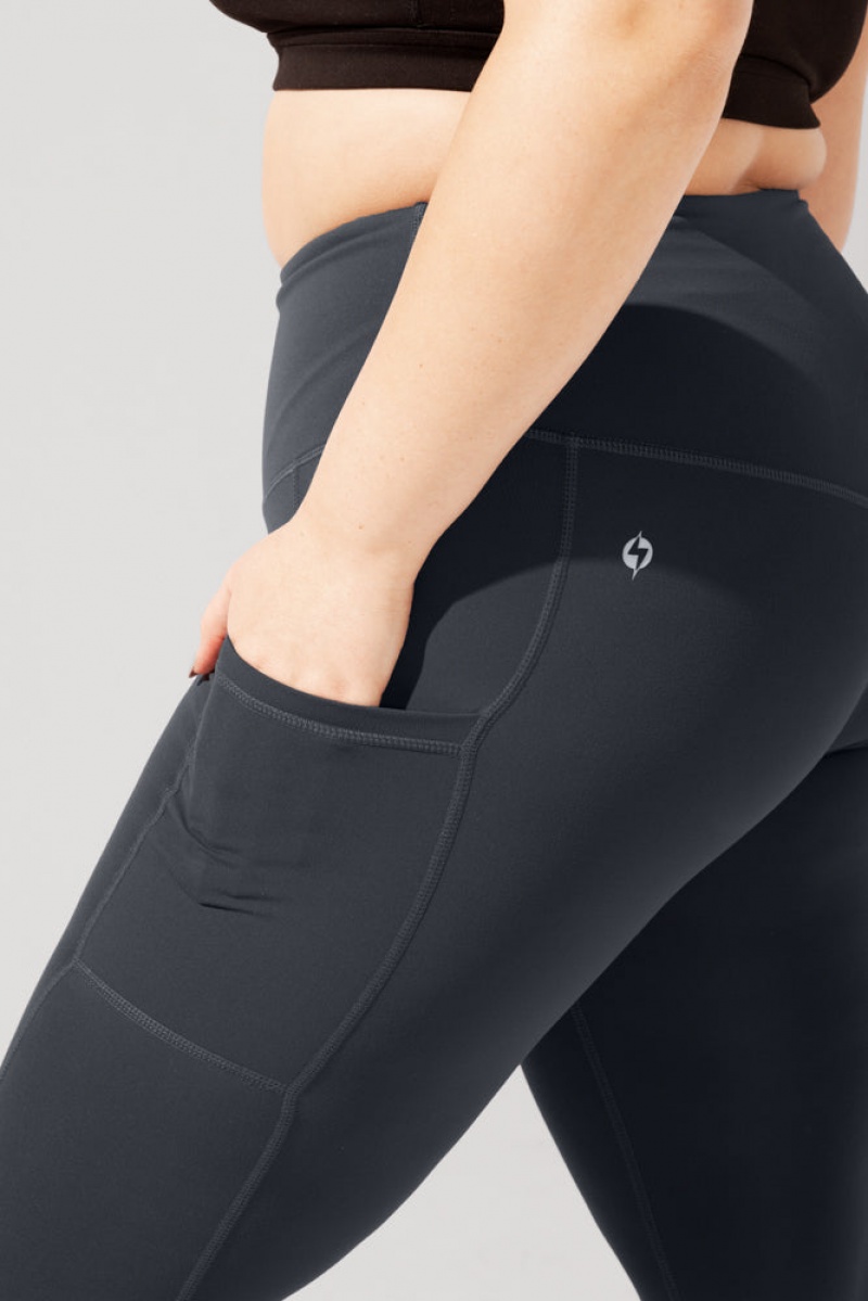 POPFLEX Supersculpt™ Leggings with Pockets (Soft Touch) Šedé | GFQI37984
