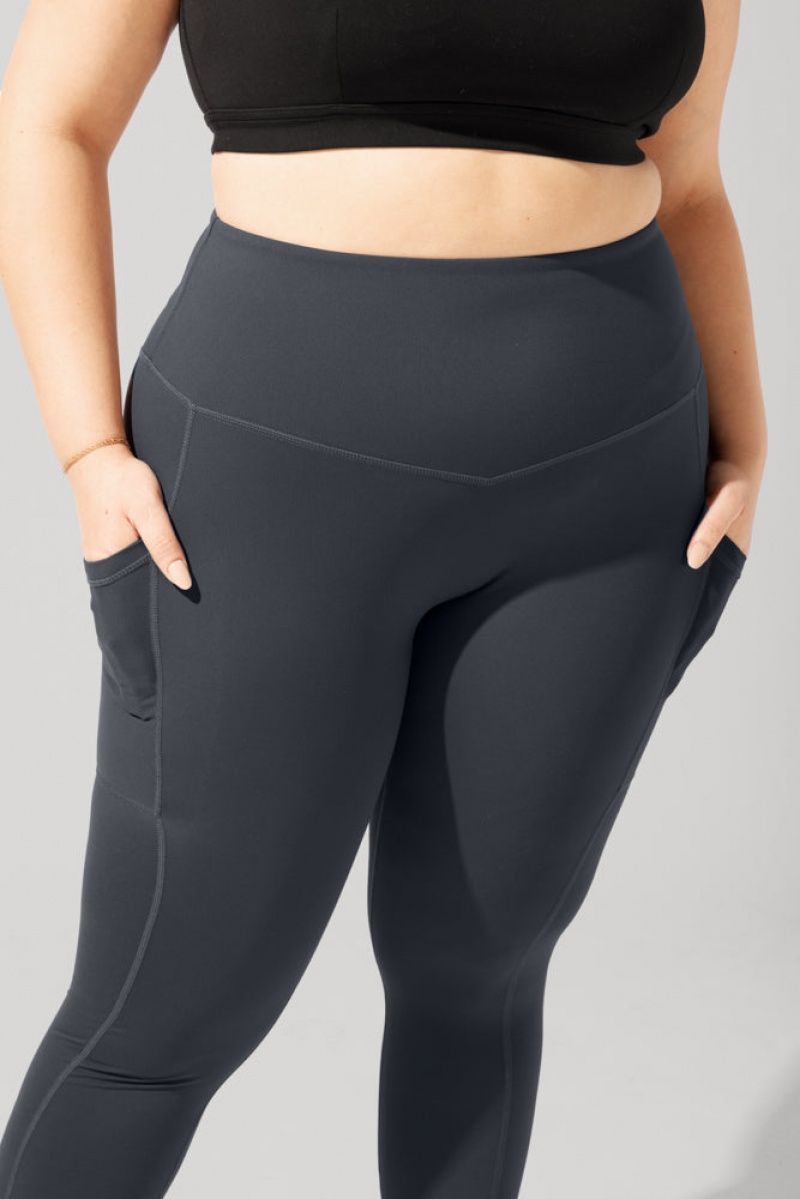 POPFLEX Supersculpt™ Leggings with Pockets (Soft Touch) Šedé | GFQI37984