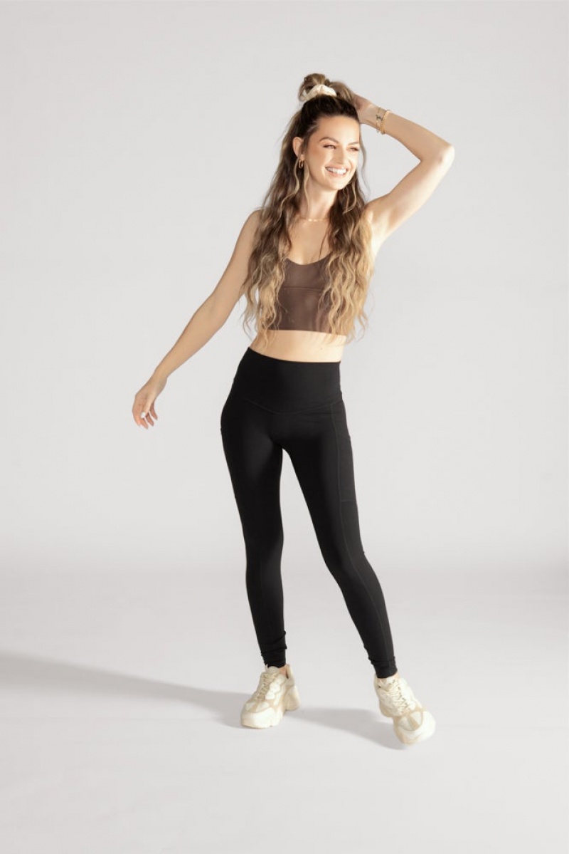 POPFLEX Supersculpt™ Leggings with Pockets (Soft Touch) Černé | EHCY07324