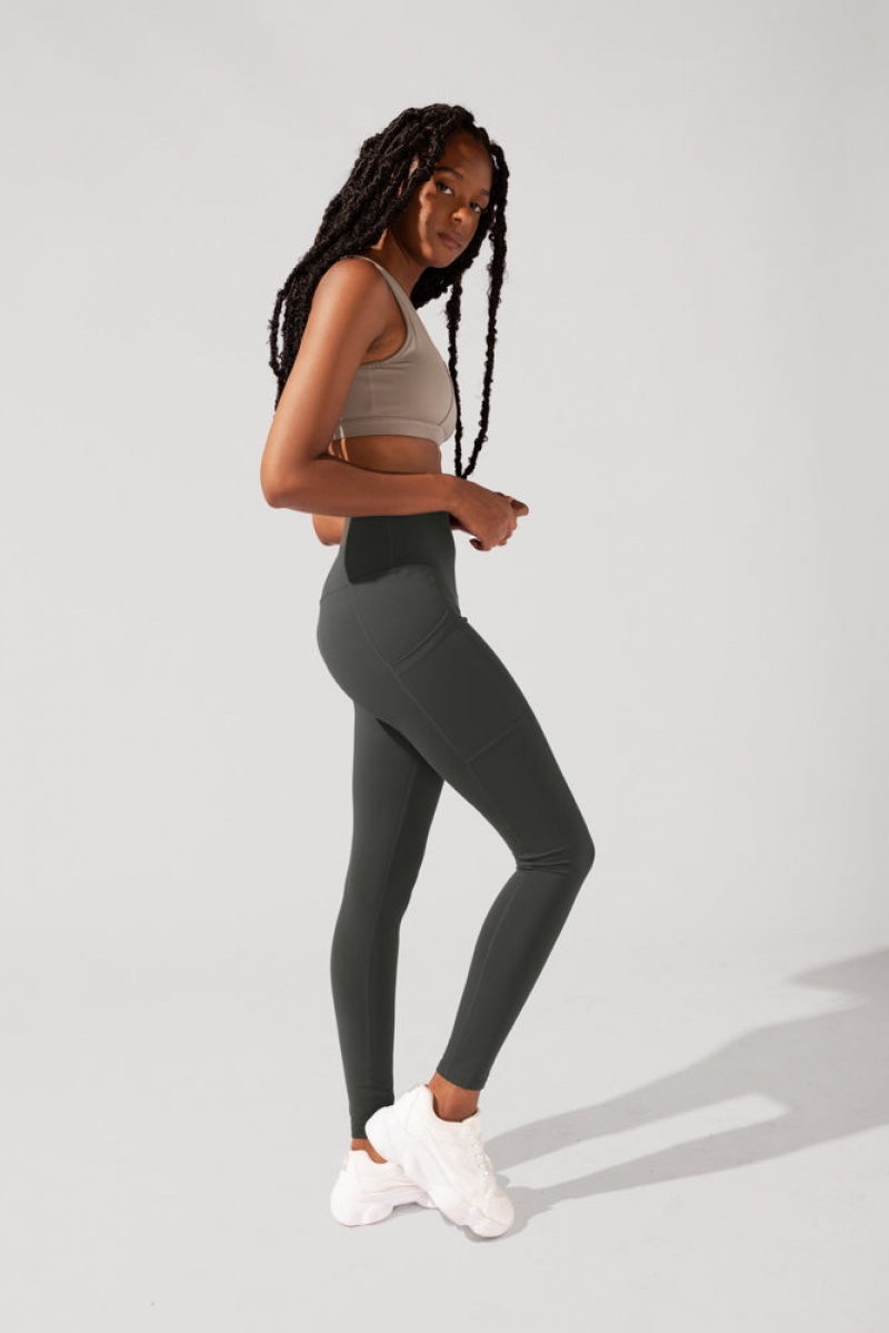 POPFLEX Supersculpt™ Leggings with Pockets (Soft Touch) Forestwood | GOPL89624
