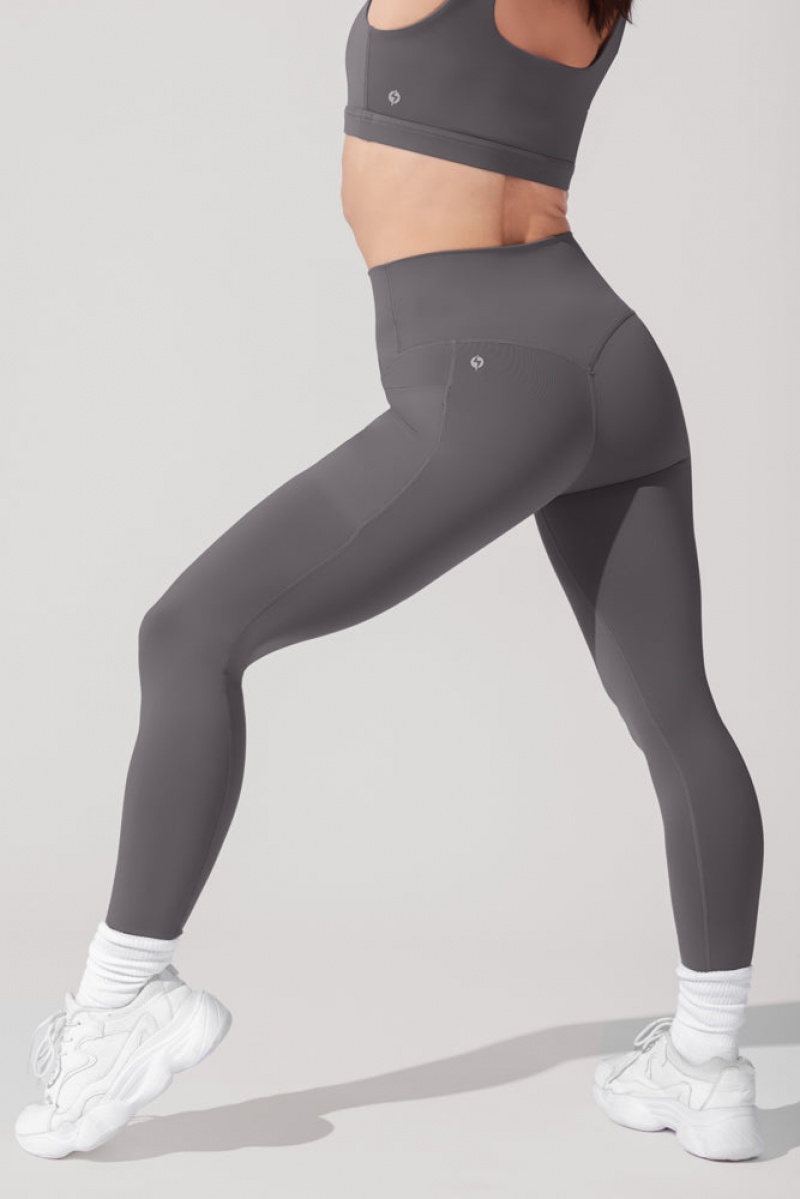 POPFLEX Supersculpt™ Leggings with Pockets (Pet Hair Resistant) Slate | PGZM28397