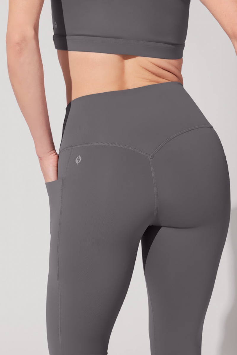 POPFLEX Supersculpt™ Leggings with Pockets (Pet Hair Resistant) Slate | PGZM28397