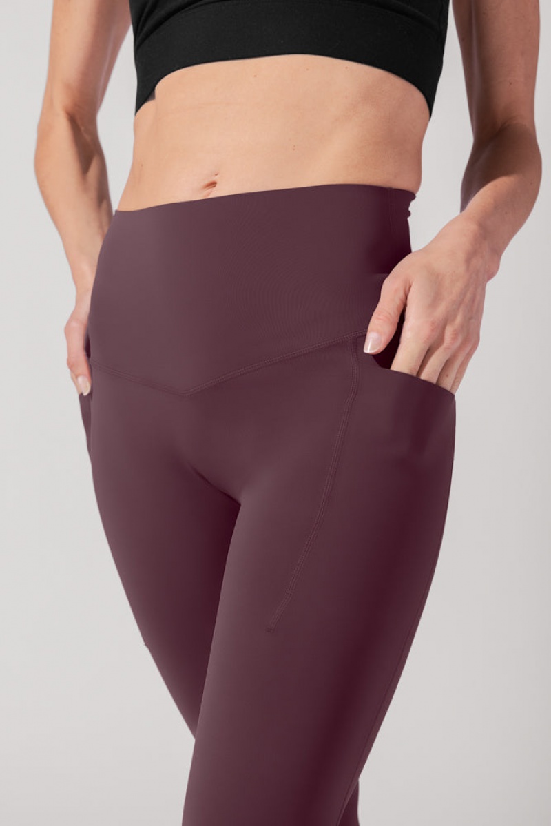 POPFLEX Supersculpt™ Leggings with Pockets (Pet Hair Resistant) Pecan | ISWE81475