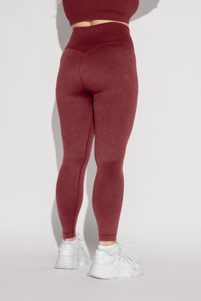 POPFLEX Supersculpt™ Seamless Leggings Garnet | WOMR96527