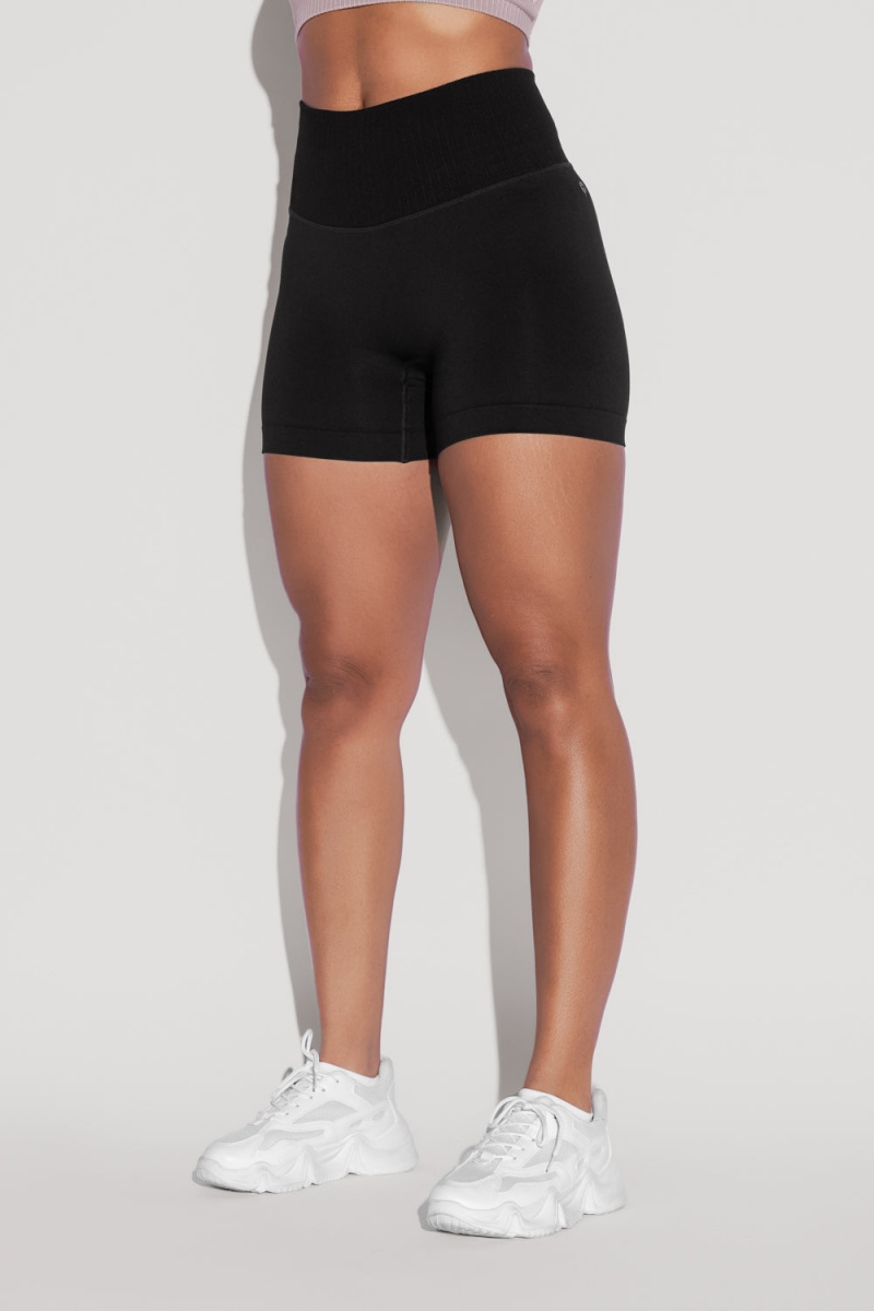 POPFLEX Supersculpt™ Seamless Midi Shorts Černé | BANR31062