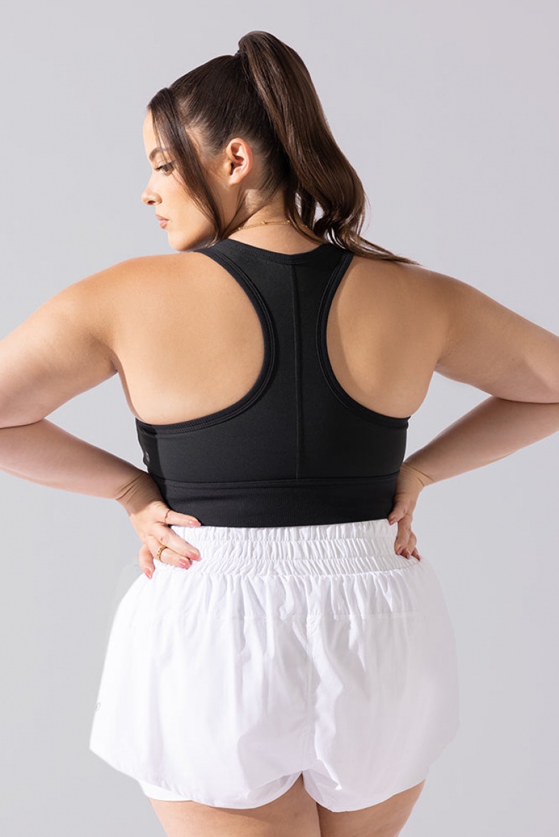 POPFLEX Sweat Sesh Crop Top Černé | PUXJ59362