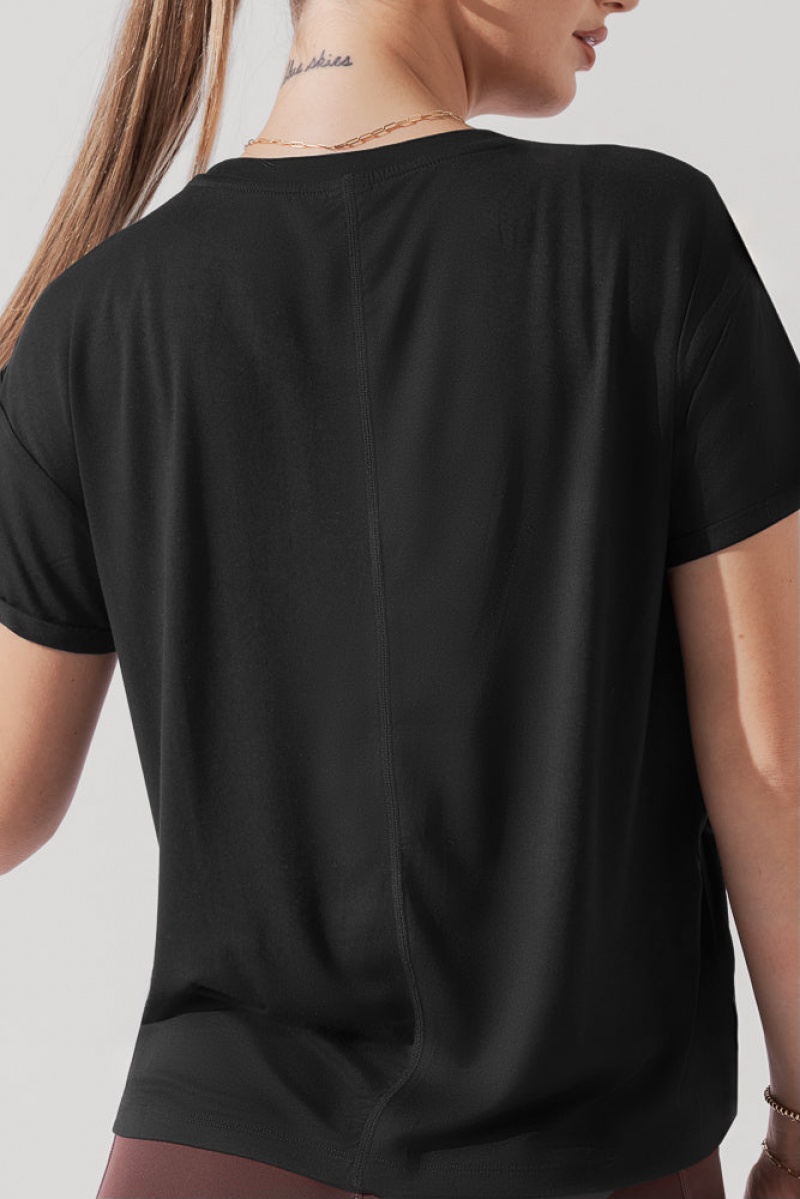 POPFLEX The Perfect Tee Černé | AWNL93280