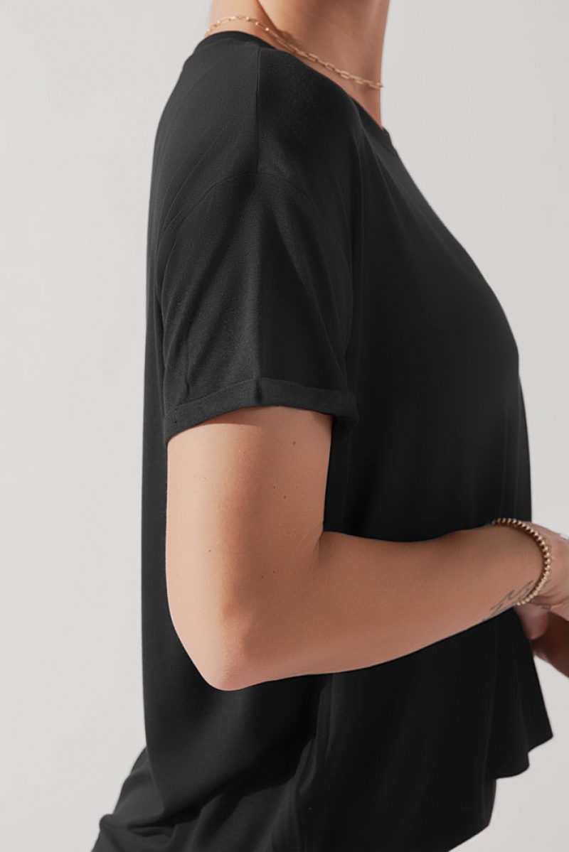 POPFLEX The Perfect Tee Černé | AWNL93280