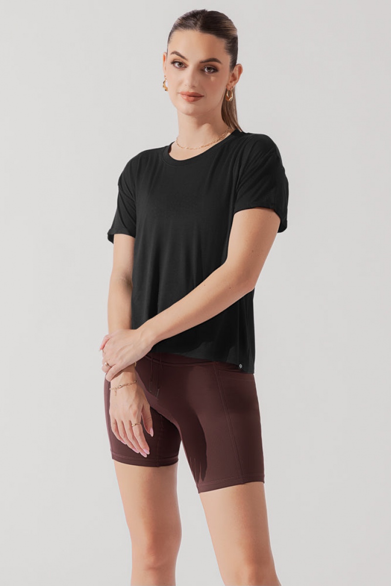 POPFLEX The Perfect Tee Černé | AWNL93280