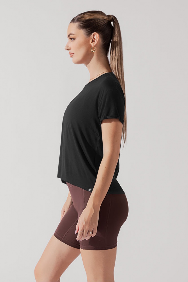 POPFLEX The Perfect Tee Černé | AWNL93280