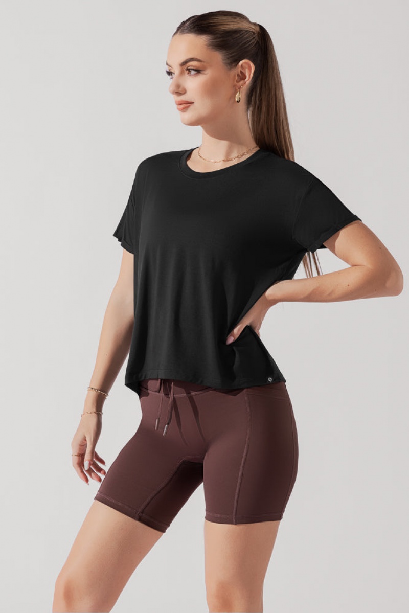 POPFLEX The Perfect Tee Černé | AWNL93280