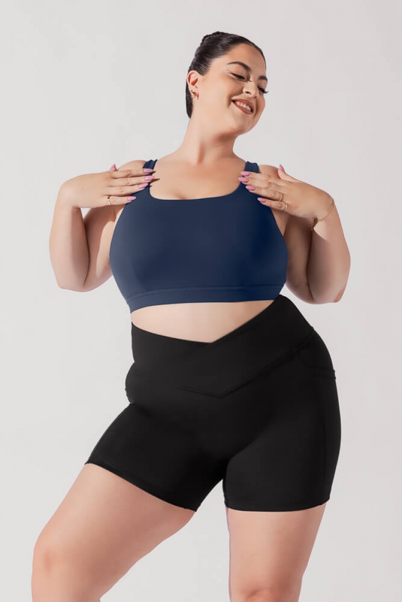 POPFLEX Tone Bra Tmavě Blankyt | WNIU86209