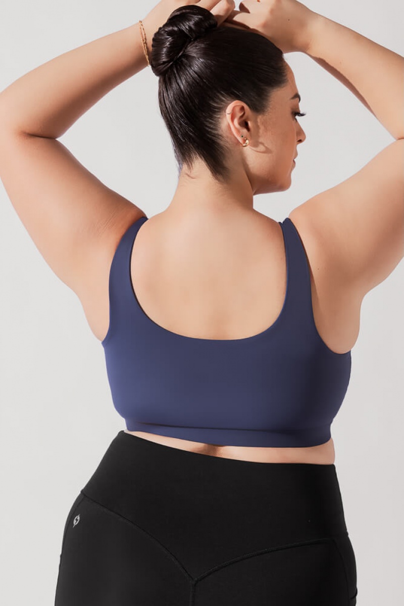 POPFLEX Tone Bra Tmavě Blankyt | WNIU86209