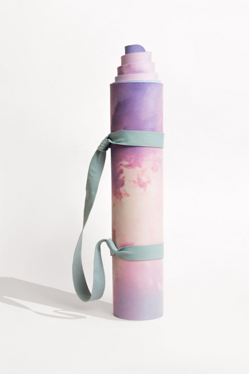 POPFLEX Veganské Semišové Jóga Mat Heart in the Clouds | DUKC79582