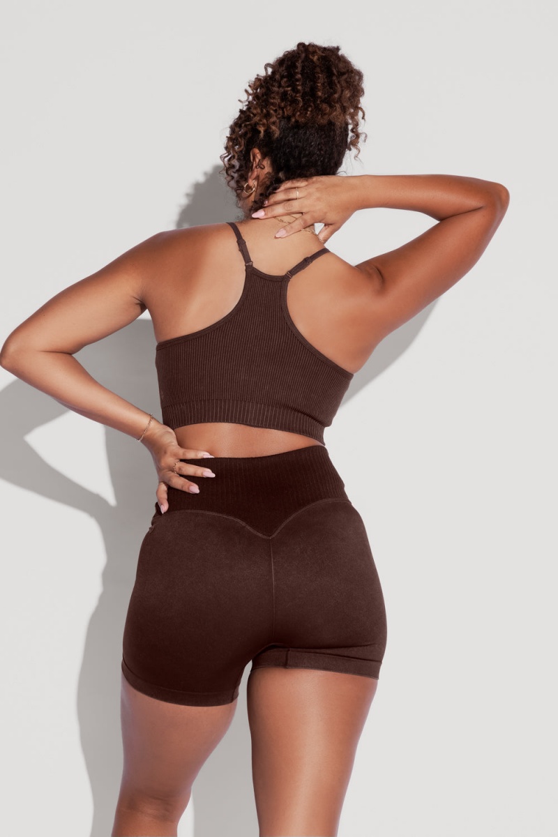 POPFLEX What's the Scoop Seamless Bra French Roast | DJQV94061