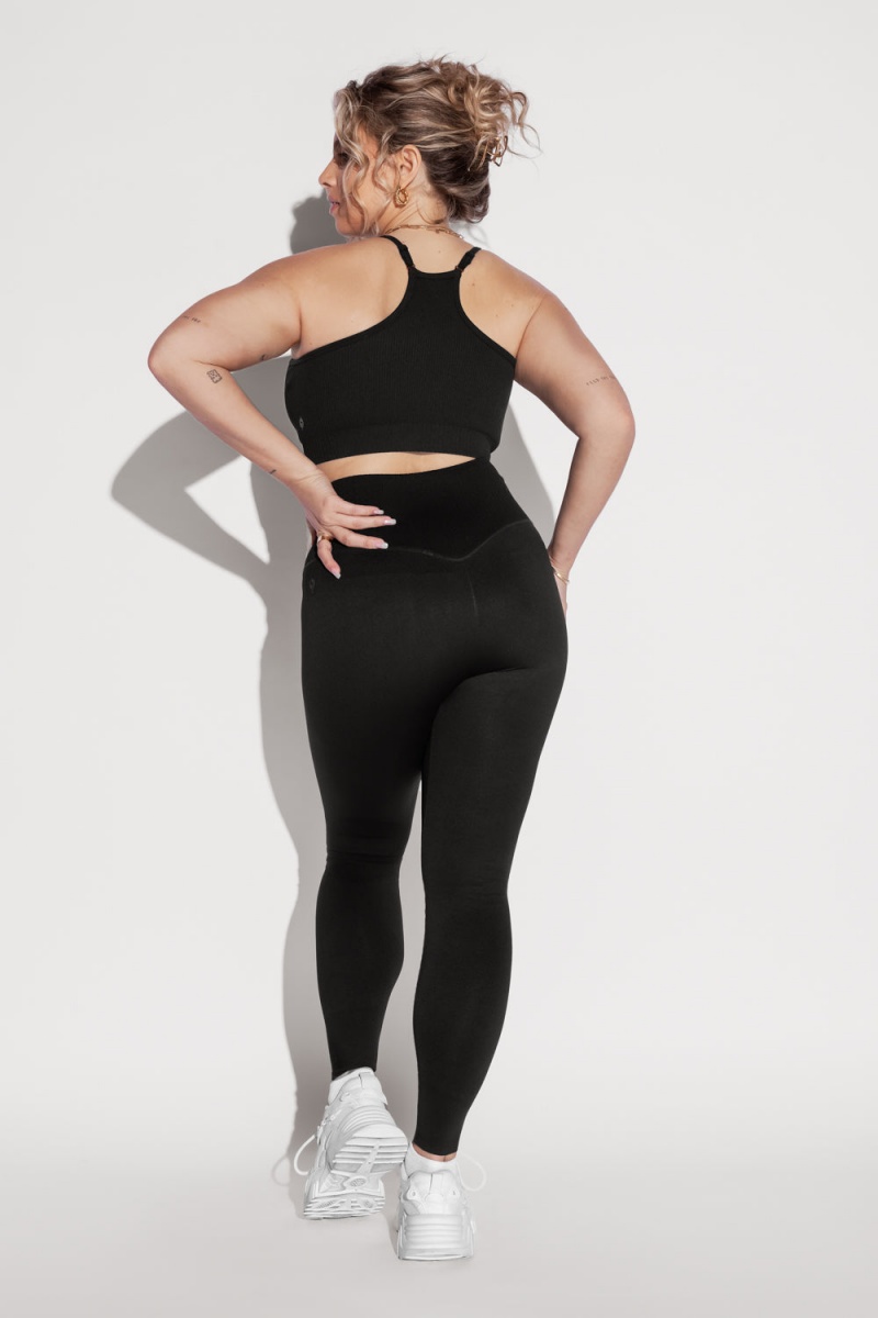 POPFLEX What's the Scoop Seamless Bra Černé | RNUX50129