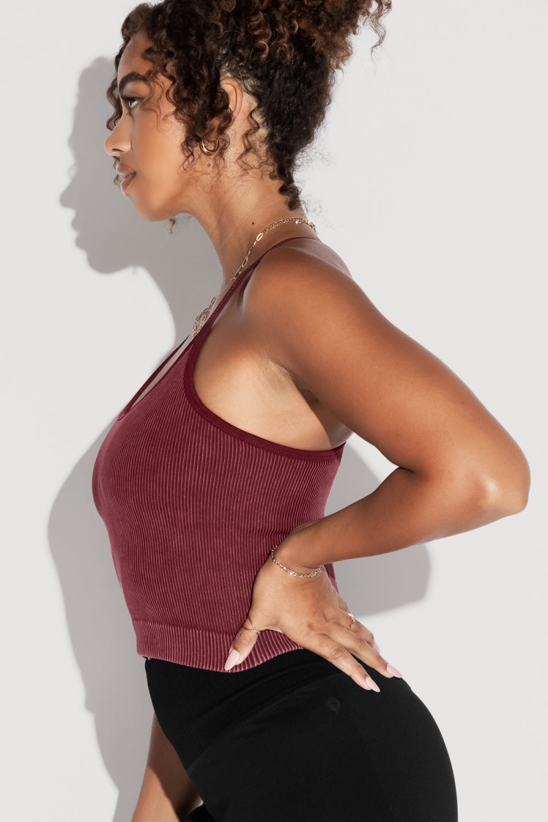 POPFLEX What's the Scoop Seamless Tank Garnet | DVWO79423
