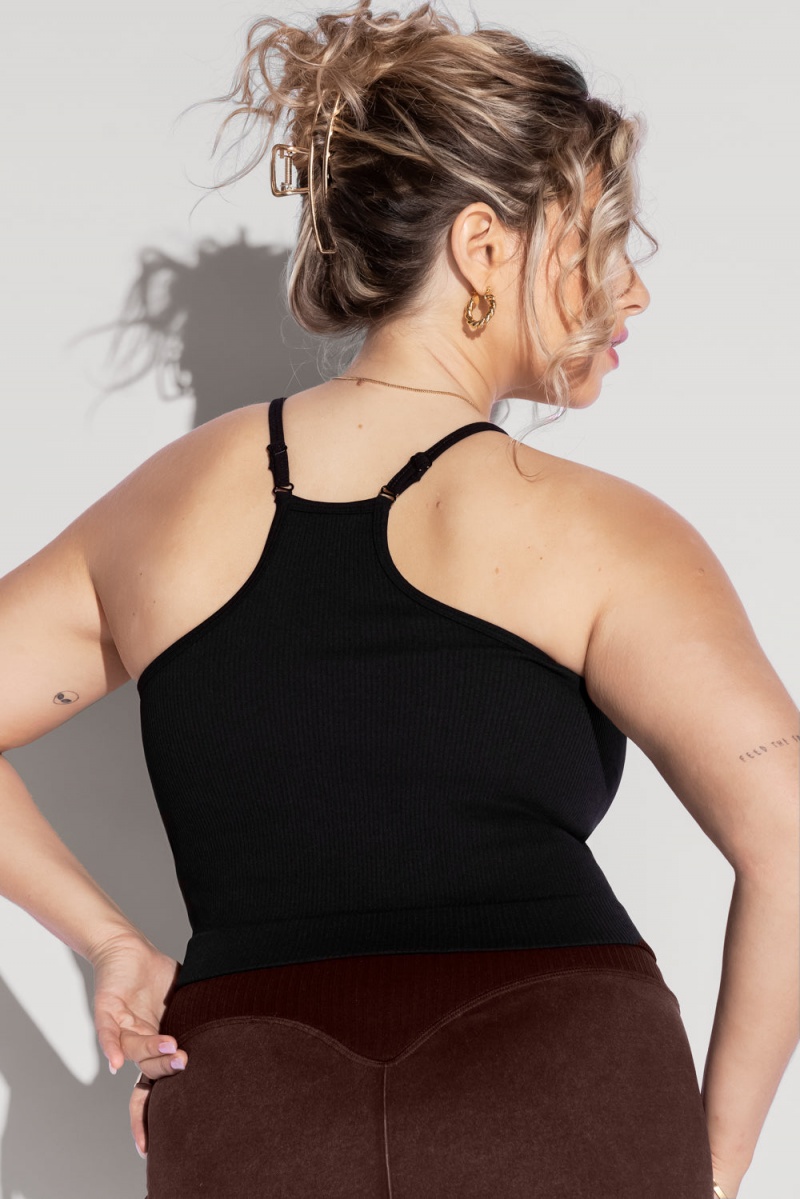 POPFLEX What's the Scoop Seamless Tank Černé | LAYS24516