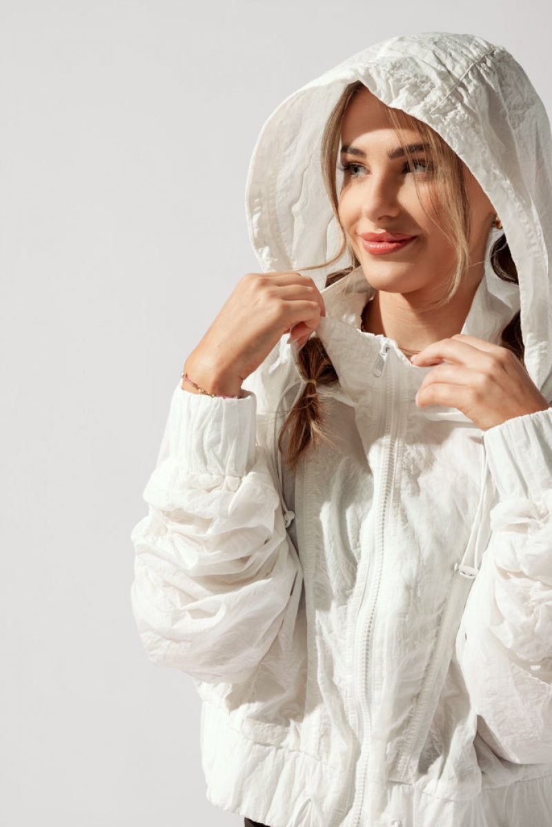 POPFLEX Whimsical Breeze Windbreaker Bílé | EPLK96704