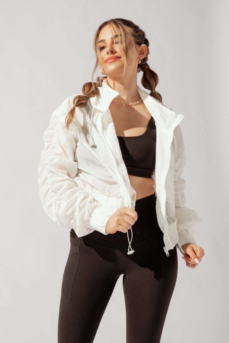 POPFLEX Whimsical Breeze Windbreaker Bílé | EPLK96704